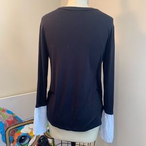 Black long sleeve with puff